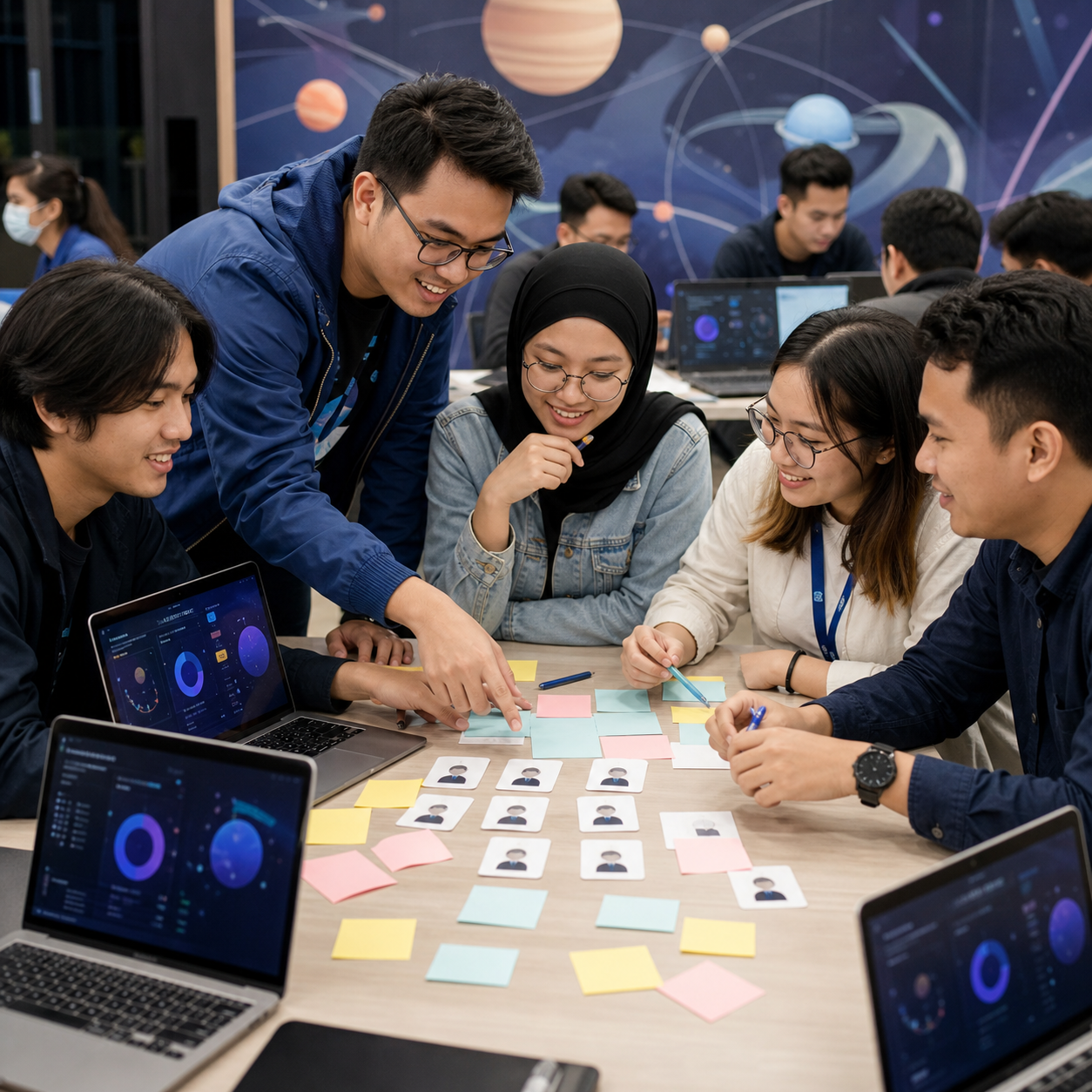 NASA Space Apps team formation session