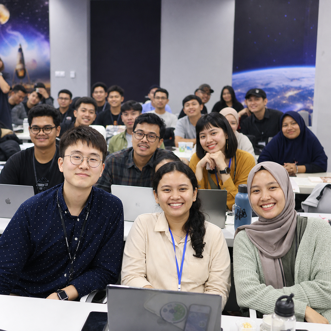 NASA Space Apps Indonesia participants collaborating