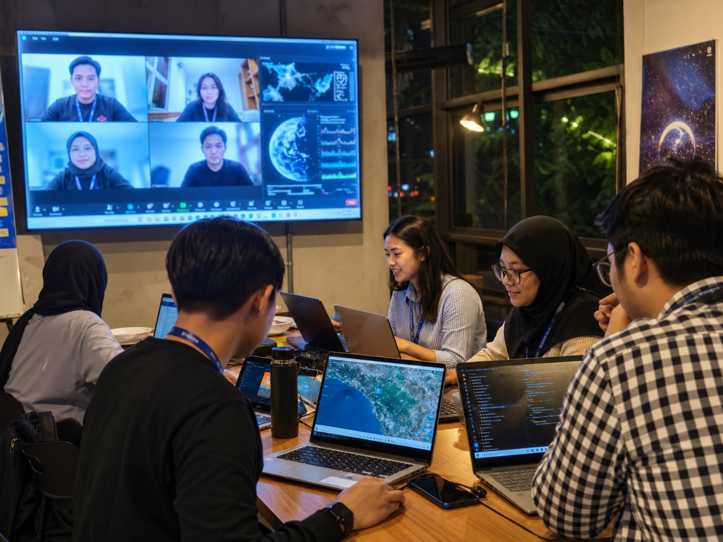 Bandung virtual NASA Space Apps Indonesia build night 2025